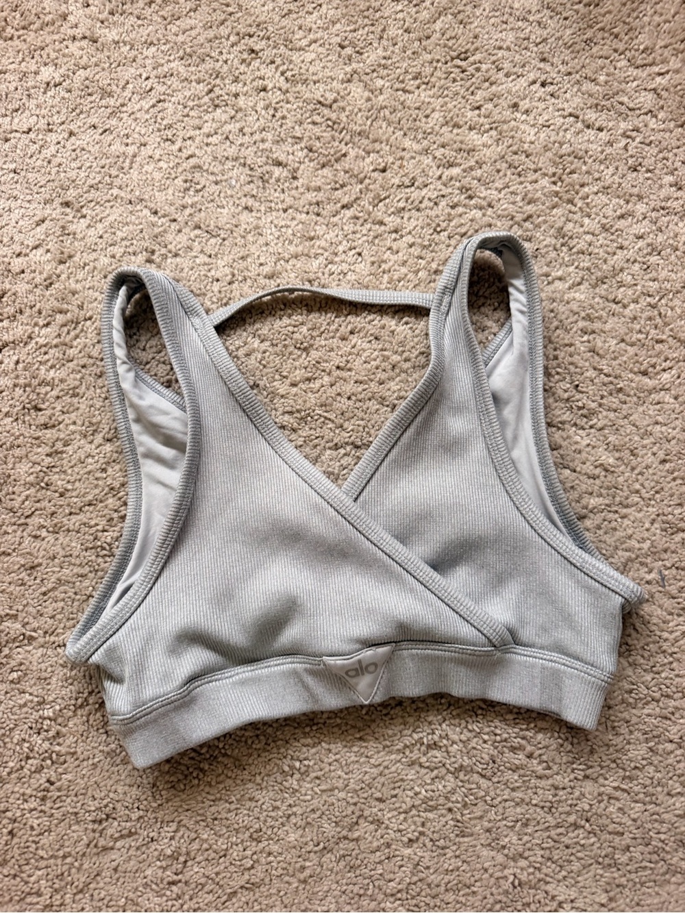 ALO Ribbed Sports Bra - Picture 2 of 2